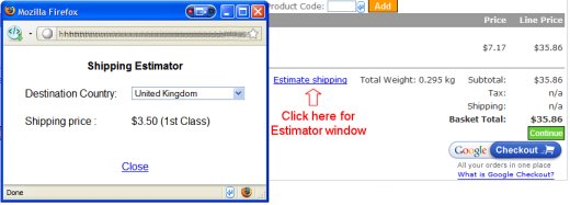 Cube cart 3 Shipping estimator v1